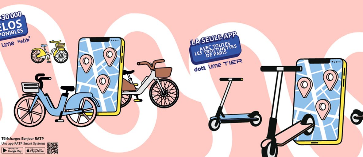 Visuel Les services Dott et Lime sont présents sur l’application Bonjour RATP. En quoi consistent-ils ?