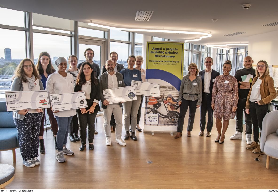 Visuel Quels sont les résultats de l’appel à projets de la Fondation Groupe RATP dédié à la mobilité urbaine décarbonée?